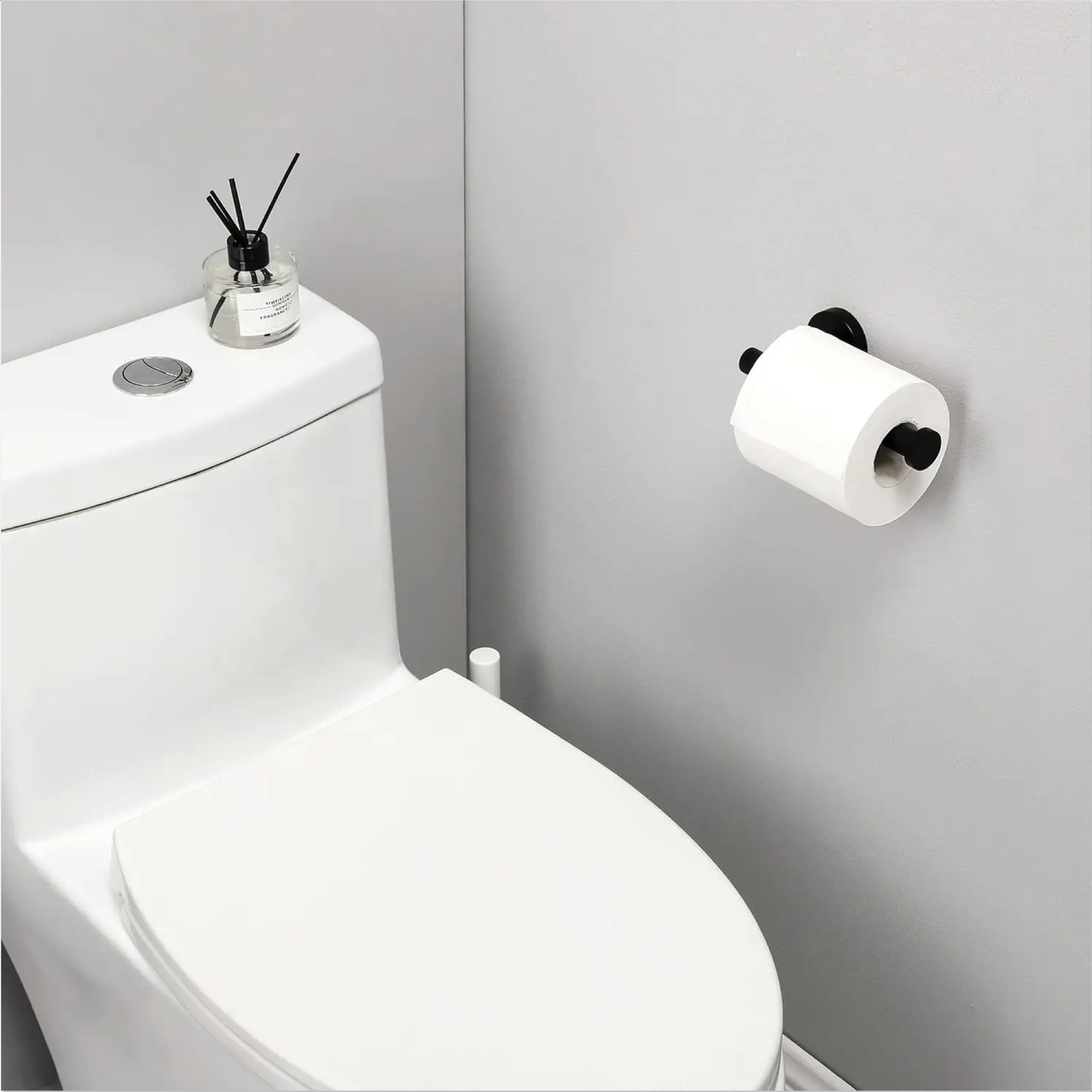 EAVY - Toiletrolhouder Zwart - Schroef